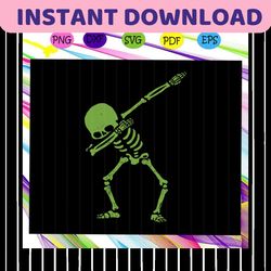 dabbing skeleton, skeleton dabbing svg, skeleton dancing svg for silhouette, files for cricut, svg, dxf, eps, png instan