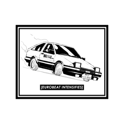 eurobeat intensifies ae86 kansei dorifto initial d car