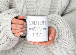 fish lover mug gift, funny sarcastic christmas gift, aquarium gift, fish tank, fisherman coffee mug, fishing gift for hi