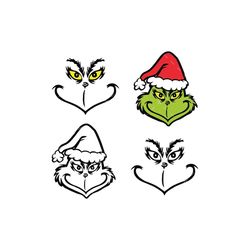 grinch face svg, png, cricut, grinchy face svg, christmas svg, grinch face cut file