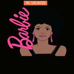 barbie afro png, black barbie png, barbie portrait png