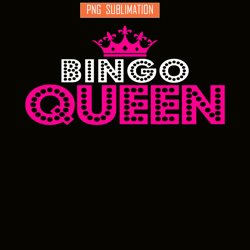 bingo queen pink png, bingo balls png, crown queen png