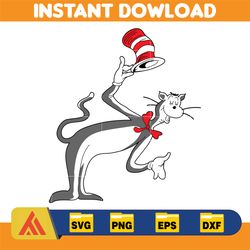 dr seuss svg, cat in the hat svg, dr seuss hat svg, green eggs and ham svg, dr seuss for teachers svg, cricut, thing svg