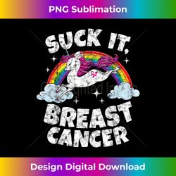 suck it breast cancer funny quote unicorn rainbow - bohemian sublimation digital download - lively and captivating visuals