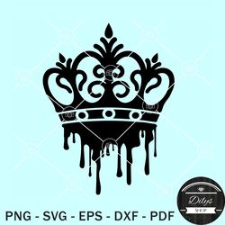 dripping crown svg, crown dripping svg, birthday crown svg png eps dxf