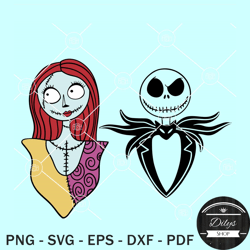 jack and sally svg, jack skellington and sally svg, nightmare before christmas svg