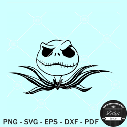 jack skellington head svg, jack skellington silhouette svg, the nightmare before christmas svg