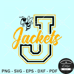 jackets jersey svg, yellow jackets svg, yellow jackets football shirt svg