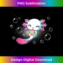 boba axolotl kawaii axolotl bubble tea boba - sleek sublimation png download - animate your creative concepts