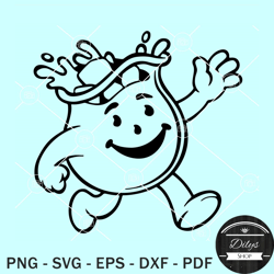 kool aid man svg, kool aid man png eps dxf files for cricut