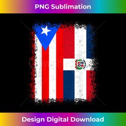 half puerto rican dominican half american roots mens womens - deluxe png sublimation download - craft with boldness and assurance