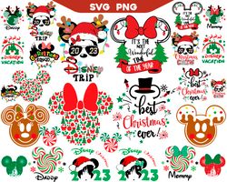 Christmas Mickey Mouse Svg Bundle, Mickey Mouse Head Svg, Mickey Mouse Birthday, Mickey Mouse Png, Mickey svg