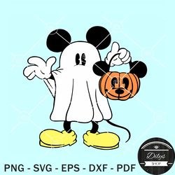 mickey mouse ghost svg, mickey halloween pumpkin svg, mickey halloween ghost svg