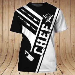 stylish 3d chef uniform shirt - perfect gift for cooking enthusiasts - unisex