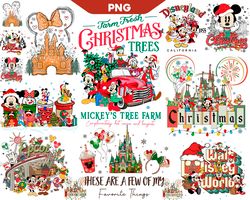 Disney Christmas PNG Bundle, Disney Christmas Mickey PNG, Mickey Christmas Head PNG, Merry Christmas PNG