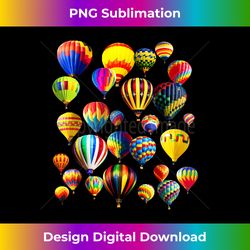 colorful cute hot air balloon ride vacation flying balloons - contemporary png sublimation design - pioneer new aesthetic frontiers