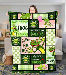 i just really like frogs fleece sherpa blanket christmas frog blanket frog gift frog throws frog print frog home decor c