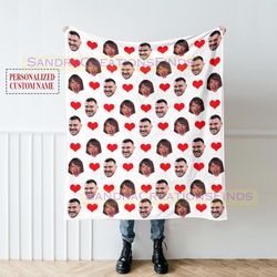 personalized face photo blanket,custom blanket with face name,personalized gifts th1111.jpg