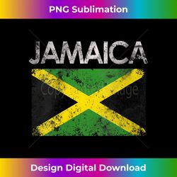 Womens Vintage Jamaica Jamaican Flag Pride Gift V-Neck - Bohemian Sublimation Digital Download - Enhance Your Art with a Dash of Spice