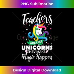 womens teachers are like unicorns they make magic happen quote gift v-neck - minimalist sublimation digital file - channel your creative rebel