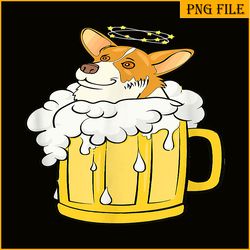 corgi dog beer drinking png drinking party png corgi and beer png