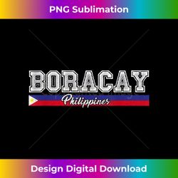 vintage boracay philippines filipino flag - urban sublimation png design - rapidly innovate your artistic vision