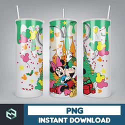 3d inflated christmas tumbler wrap design download png, 20 oz digital tumbler wrap png digital download (9)