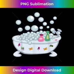 bathtub with bubbles t-, bubble bath costume - chic sublimation digital download - animate your creative concepts