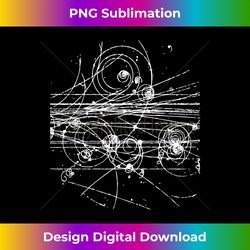 bubble chamber- physics, particle physics, particle track - classic sublimation png file - elevate your style with intricate details