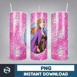 cartoon print tumbler, skinny tumbler, 20 oz skinny tumbler sublimation, tumbler christmas png, christmas gift (10)