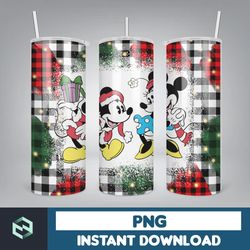 cartoon print tumbler, skinny tumbler, 20 oz skinny tumbler sublimation, tumbler christmas png, christmas gift (15)