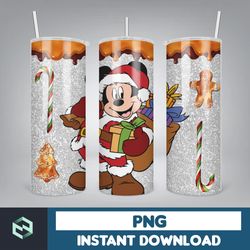 cartoon print tumbler, skinny tumbler, 20 oz skinny tumbler sublimation, tumbler christmas png, christmas gift (20)