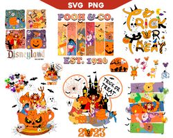 halloween toy story svg png bundle, spooky season svg png, trick or treat png, spooky vibes png, disney halloween svg