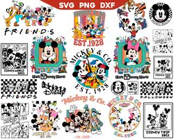 disney mega mickey & friends bundle svg, mickey png, disney family vacation png, family trip svg, vacay mode png,