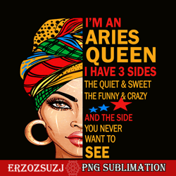 aries have three sides png, birthday queen png, happy birthday png