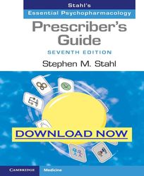 prescriber's guide stahl's essential psychopharmacology 7 ed