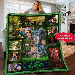 personalized guardians of the galaxy vol 3 movie blanket quilt, groot blanket quilt, guardians of the galaxy 2023 shirt.
