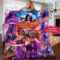 personalized guardians of the galaxy vol 3 movie blanket quilt, guardians of the galaxy 2023 blanket, rocket quilt blank