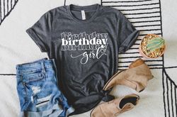 birthday girl t-shirt, birthday party girl shirt, birthday squad shirt, birthday girl shirt, girls birthday tee, best bi