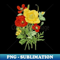 wildflower botanical art - elegant sublimation png download - unleash your creativity