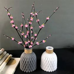 handmade home ceramic vase, modern flower vase imitation ceramic flower pot decoration,   imitation ceramic flower pot