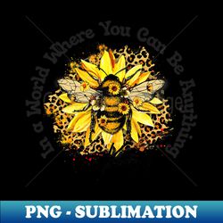 bee kind bee and sunflower design - artistic sublimation digital file - defying the norms