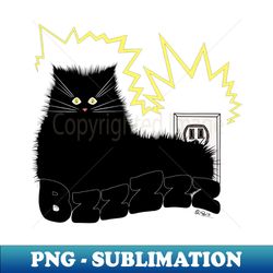 black cat poe - high-resolution png sublimation file - enhance your apparel with stunning detail