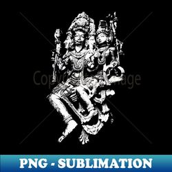 brahma and saraswati - png transparent sublimation design - perfect for creative projects