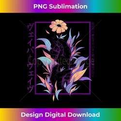 floral flower japanese streetwear aesthetic fashion graphic - minimalist sublimation digital file - rapidly innovate your artistic vision
