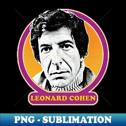 leonard cohen - signature sublimation png file - perfect for creative projects