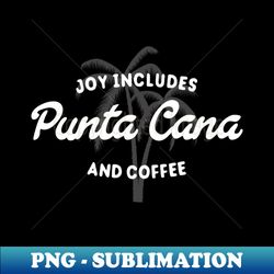 punta cana and coffee palm trees - png transparent sublimation file - revolutionize your designs