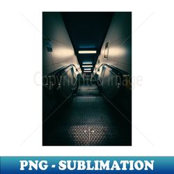 dark liminal subway escalator photograph - png sublimation digital download - spice up your sublimation projects