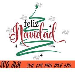 feliz navidad svg png, merry christmas svg, christmas tree svg