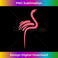 Flamingo Logo Style Cool Graphic - Vibrant Sublimation Digital Download - Infuse Everyday with a Celebratory Spirit